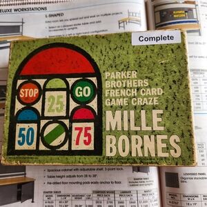 Mille Bornes Card Game By Parker Brother - Vintage